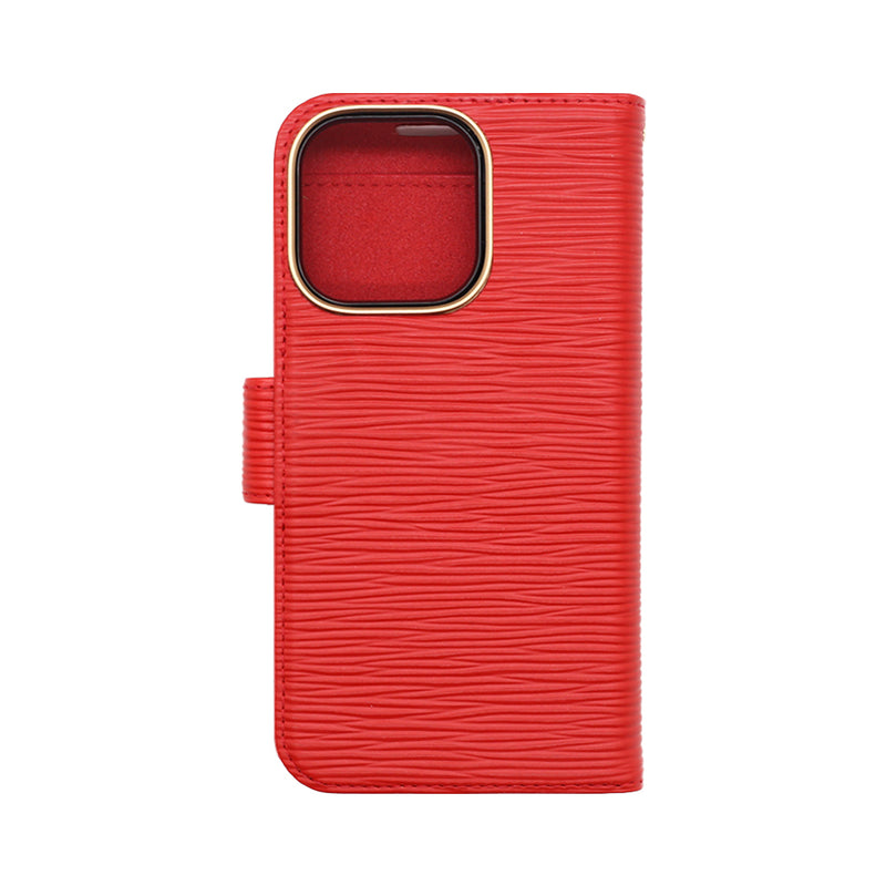 Wisecase iPhone 16 Pro Deluxe Wallet Folio Red