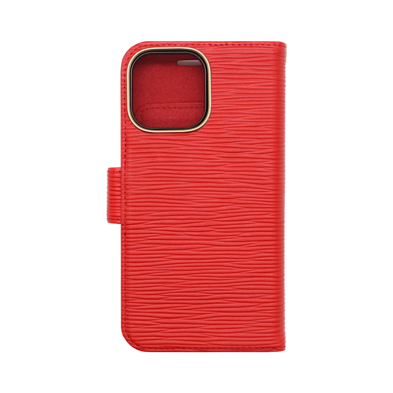 Wisecase iPhone 16 ProMax Deluxe Wallet Folio Red