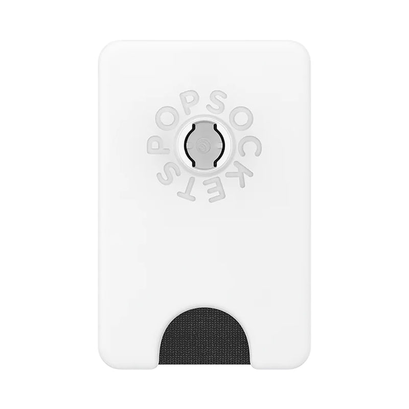 PopSockets PopWallet+ for MagSafe (G2) - White+Clear