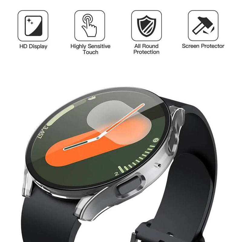 Doormoon Samsung Galaxy Watch7 40mm Protective Glass Case Clear