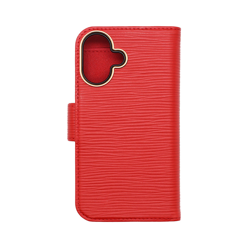 Wisecase iPhone 16 Deluxe Wallet Folio Red