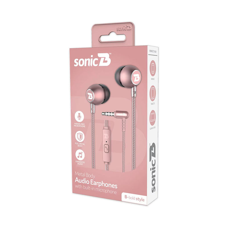 Sonicb Bold Metal Wired Earphone RGD