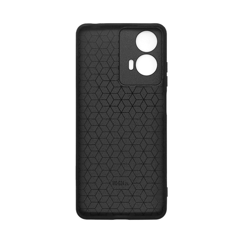 Wisecase Moto G04/G24 PU Protective Cover Black