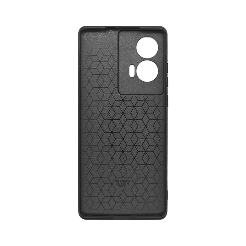 Wisecase Motorola Edge 50 Fusion PU Protective Cover Black