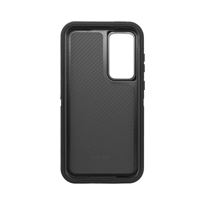 Wisecase Samsung Galaxy A35 Bulwark Pro Black+Black