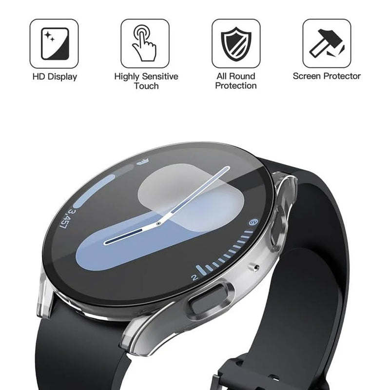 Doormoon Samsung Galaxy Watch7 44mm Protective Glass Case Clear