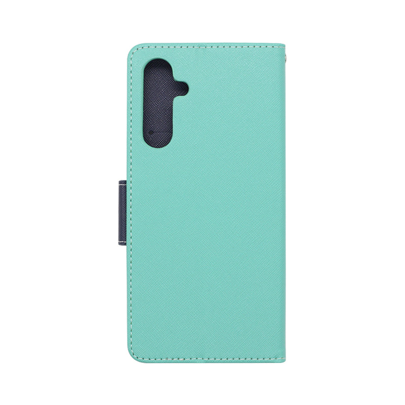 Wisecase Samsung Galaxy A16 5G MERC Wallet --Cyan+Dark Blue