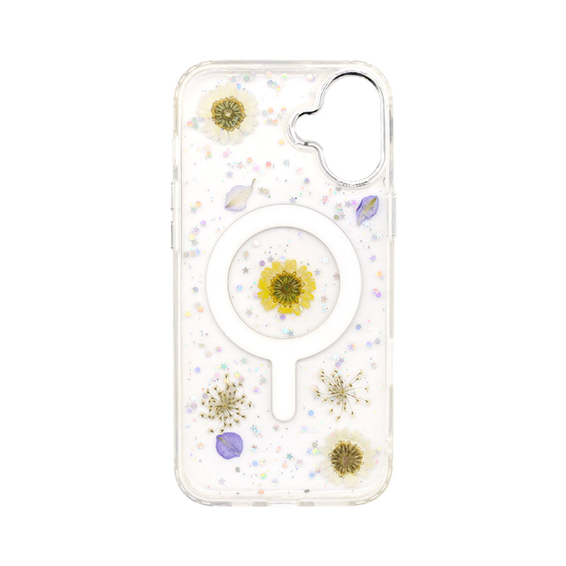 Wisecase iPhone 16 Plus Moda Print Magsafe Case Daisy