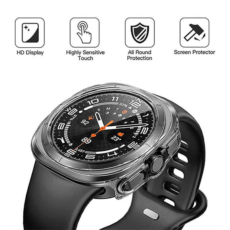 Doormoon Samsung Galaxy Watch Ultra 47mm Protective Glass Case Clear