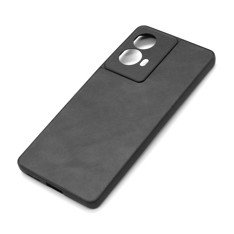 Wisecase Moto G85 PU Protective Cover Black