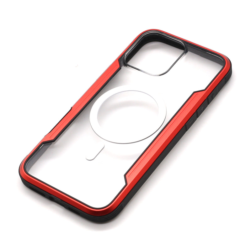 Wisecse iPhone 16 Pro Max Bastion case with Magsafe Red