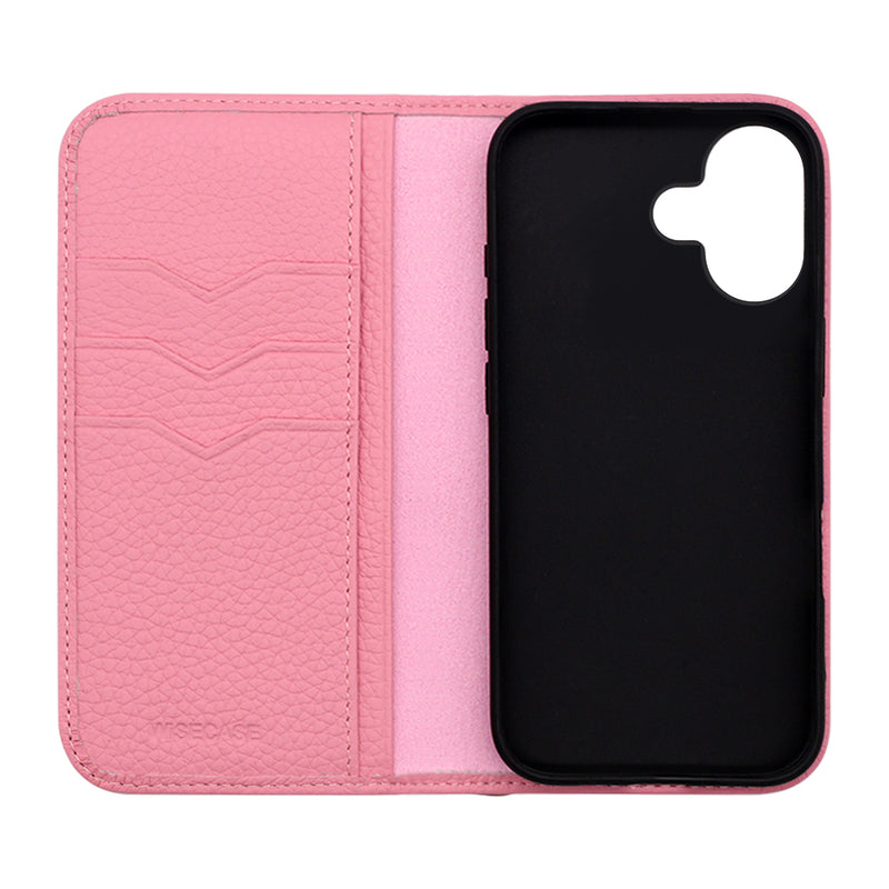 Wisecase iPhone 16 Premio Wallet Case Pink