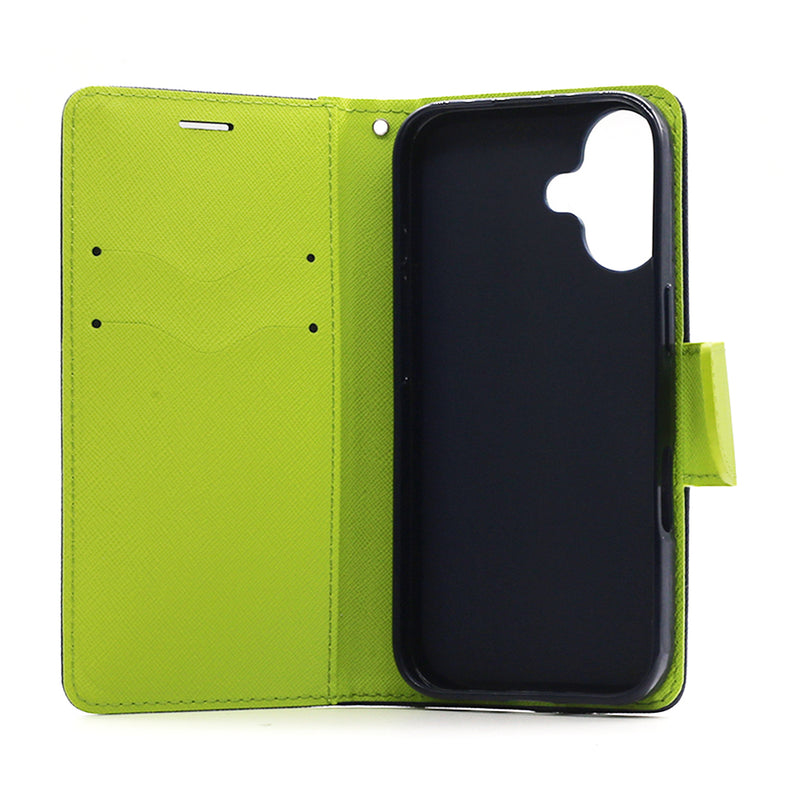 Wisecase iPhone 16 MERC Wallet Dark Blue+ Green