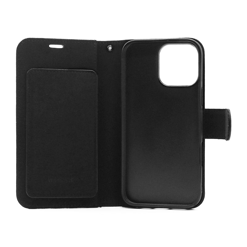 Wisecase iPhone 16 Pro Max Deluxe Wallet Folio Black