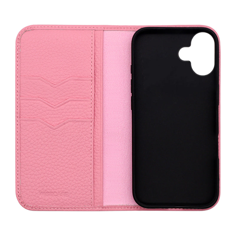 Wisecase iPhone 16 Plus Premio Wallet Case Pink