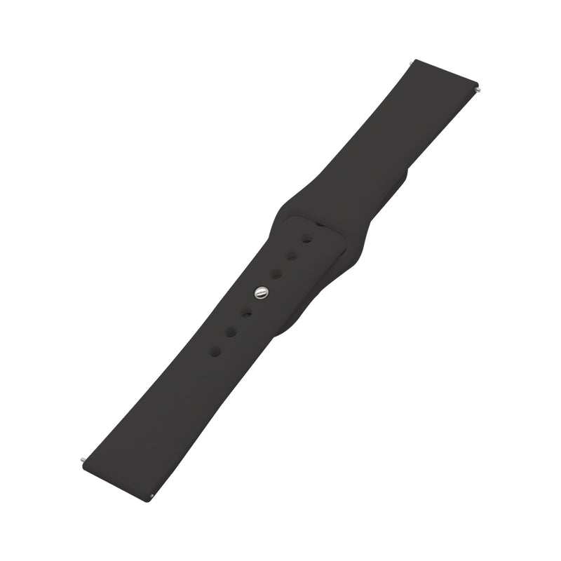 Wisecase Sam Galaxy Watch4/5 Silicon Sport Watch Band Black