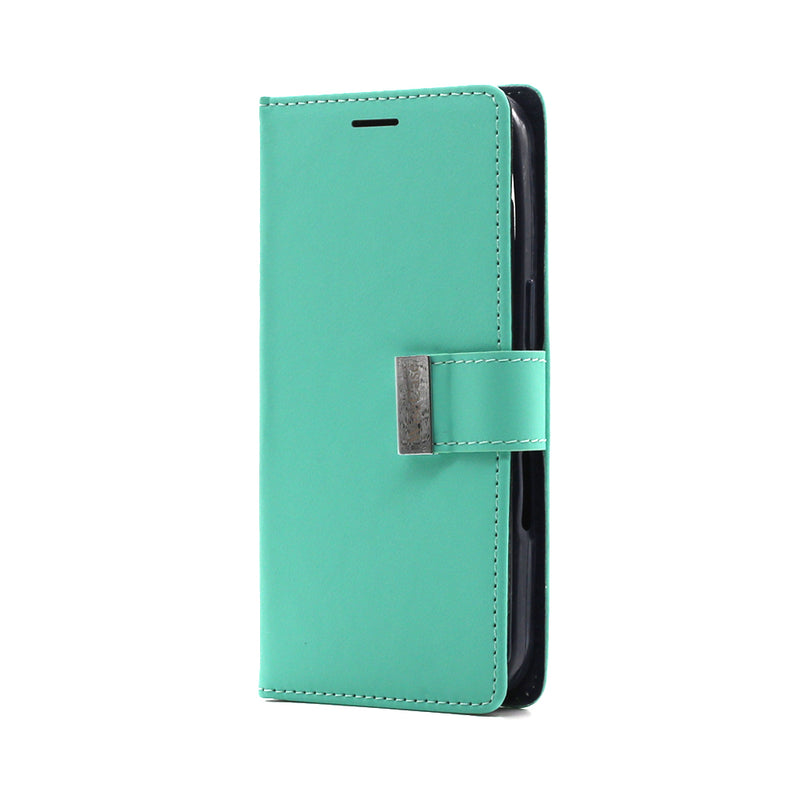 Wisecase iPhone 16 Pro Pocket Diary Wallet Cyan