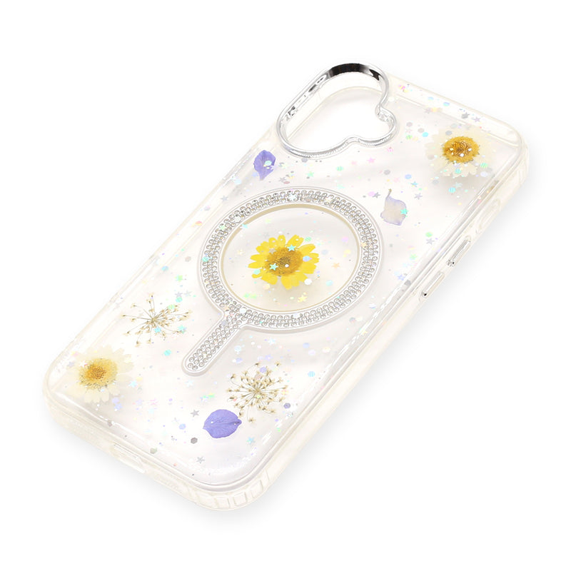 Wisecase iPhone 16 Plus Moda Print Magsafe Case Daisy