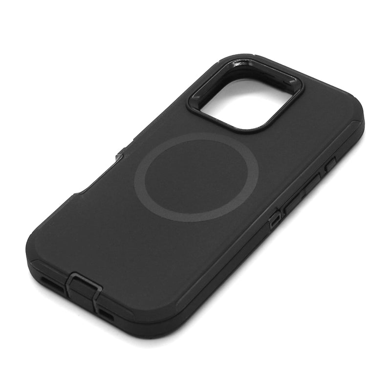 Wisecase iPhone 16 Pro Guardian with Magsafe Black+Black