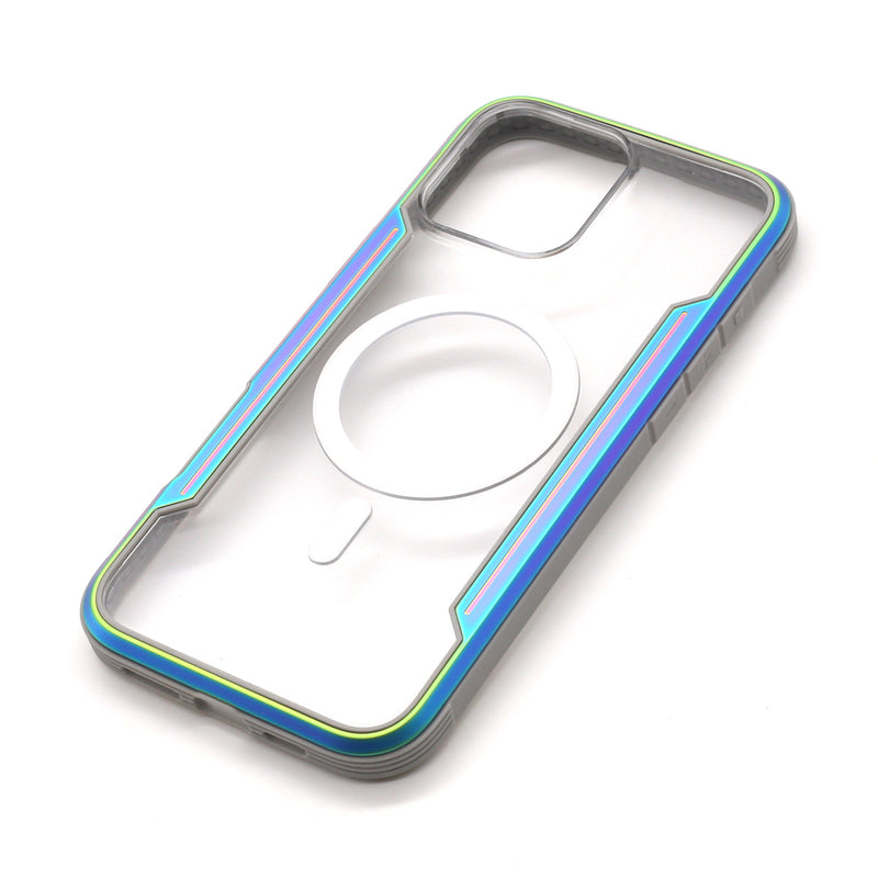 Wisecse iPhone 16 Pro Max Bastion case with Magsafe Iridescent