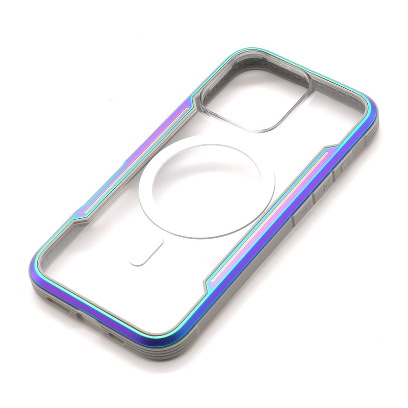 Wisecse iPhone 16 Pro Bastion case with Magsafe Iridescent