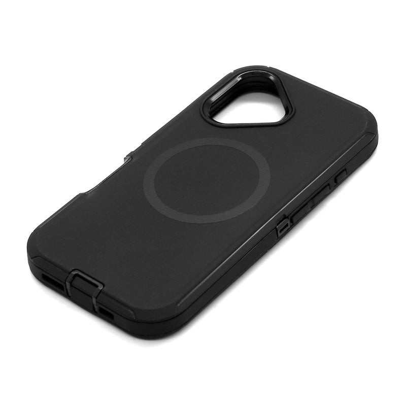 Wisecase iPhone 16 Guardian with Magsafe Black+Black