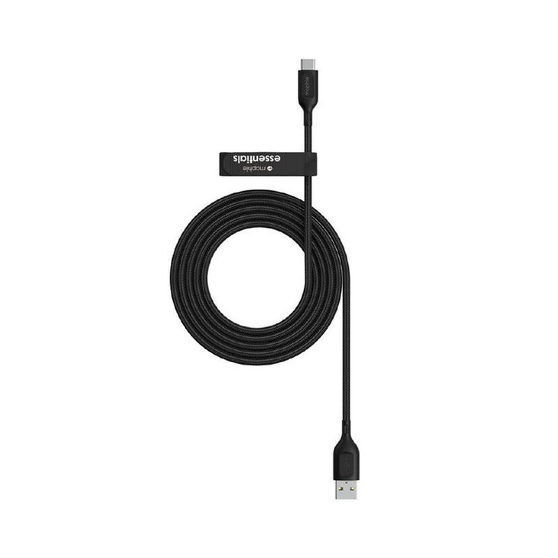 Mophie Essentials USB-A to USB-C Charging Cable -2m Black