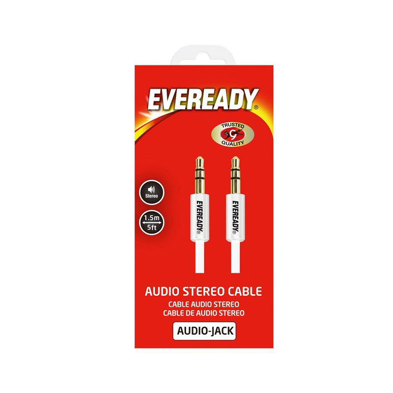 Eveready Audio-Jack Cable 1.5m White