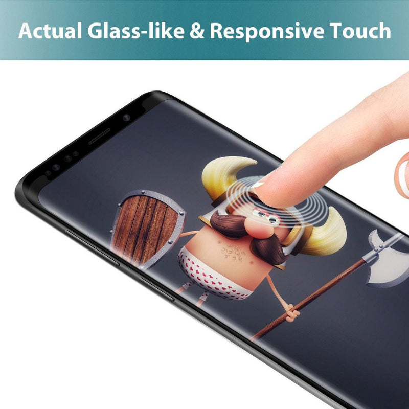 Samsung Galaxy S8 3D Tempered Glass Full Glue - Black