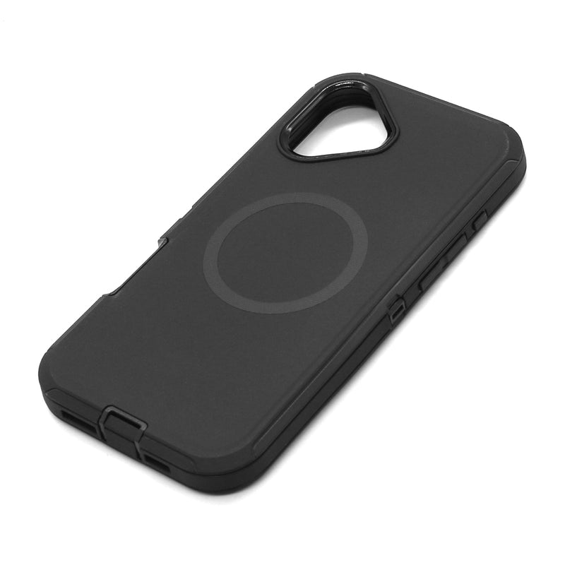 Wisecase iPhone 16 Plus Guardian with Magsafe Black+Black