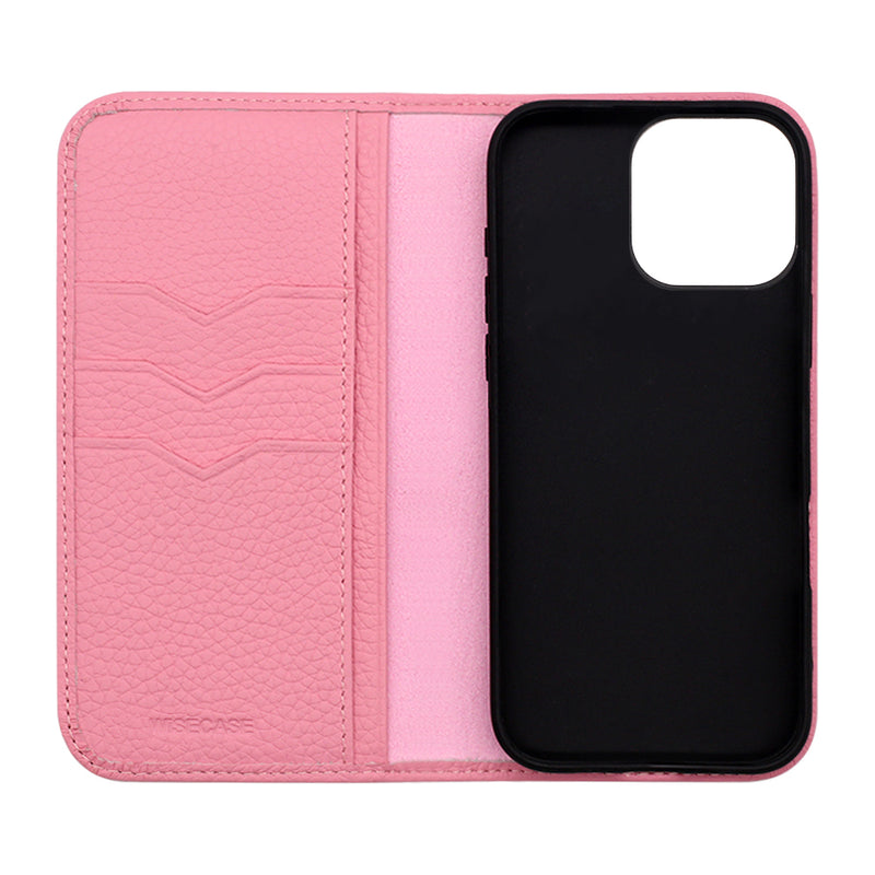 Wisecase iPhone 16 Pro Max Premio Wallet Case Pink