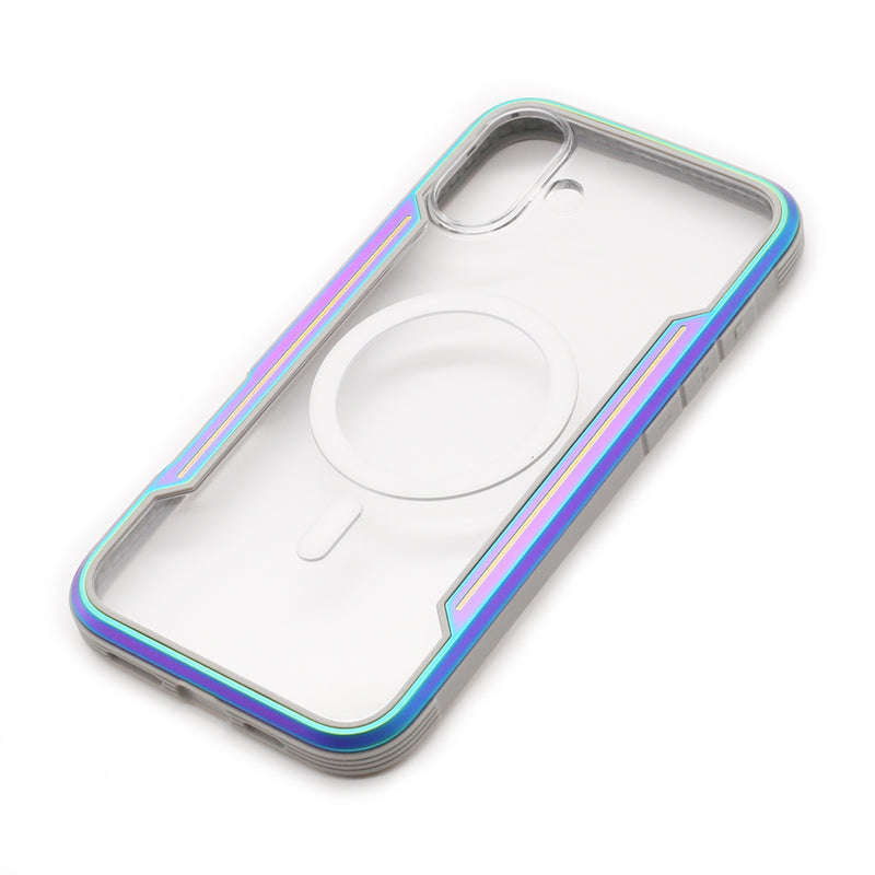 Wisecse iPhone 16 Plus Bastion case with Magsafe Iridescent