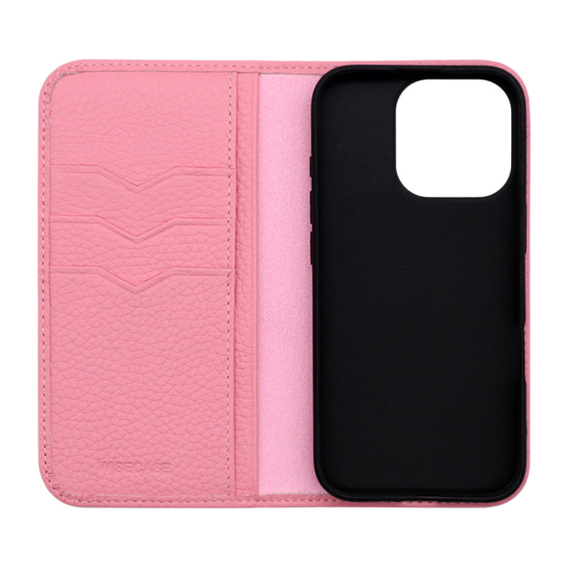 Wisecase iPhone 16 Pro Premio Wallet Case Pink