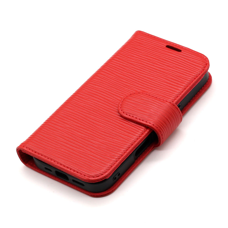 Wisecase iPhone 16 Deluxe Wallet Folio Red