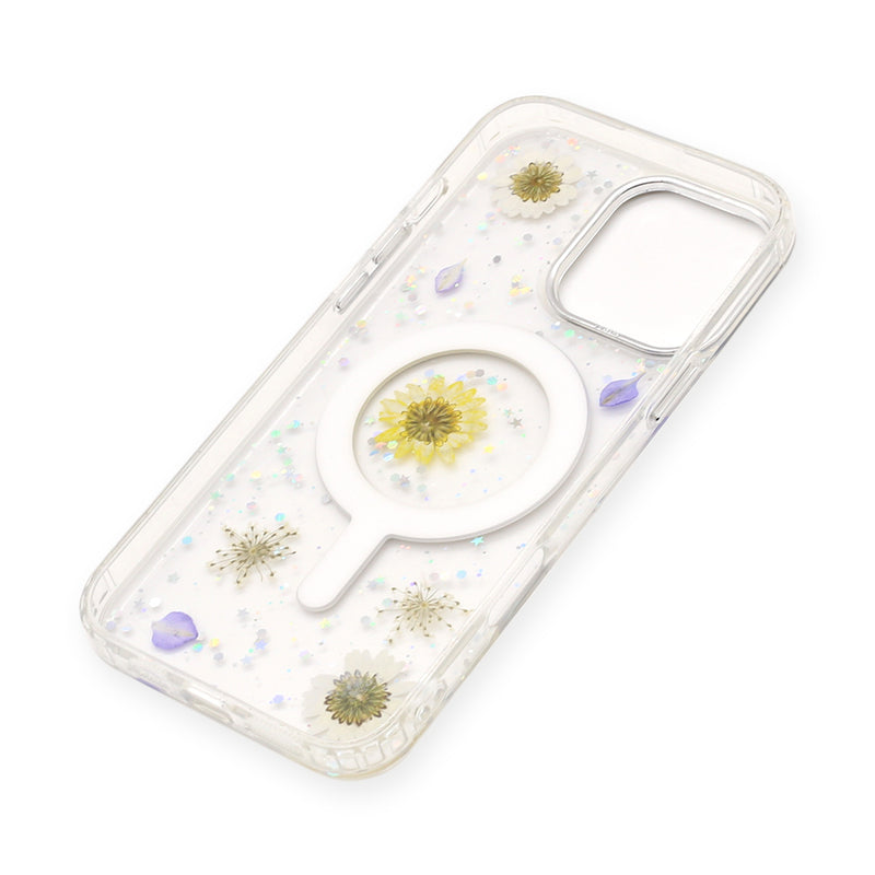 Wisecase iPhone 16 Pro Max Moda Print Magsafe Case Daisy