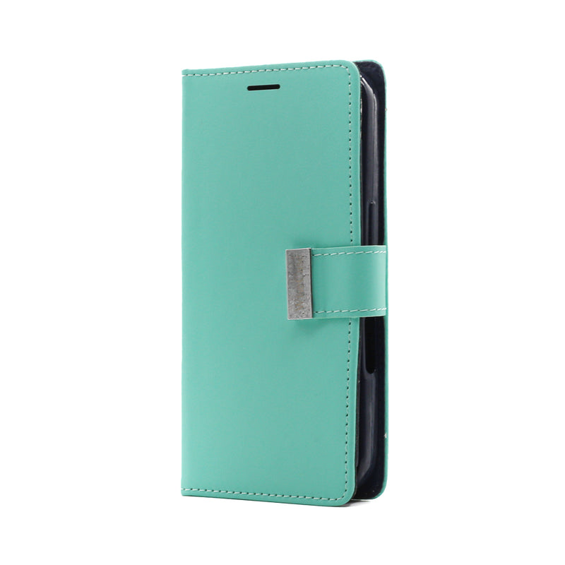 Wisecase iPhone 16 Pocket Diary Wallet Cyan