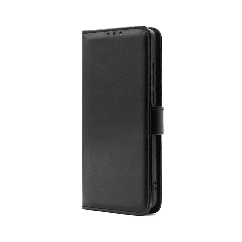 Wisecase Moto G84 Wallet PU Case Black