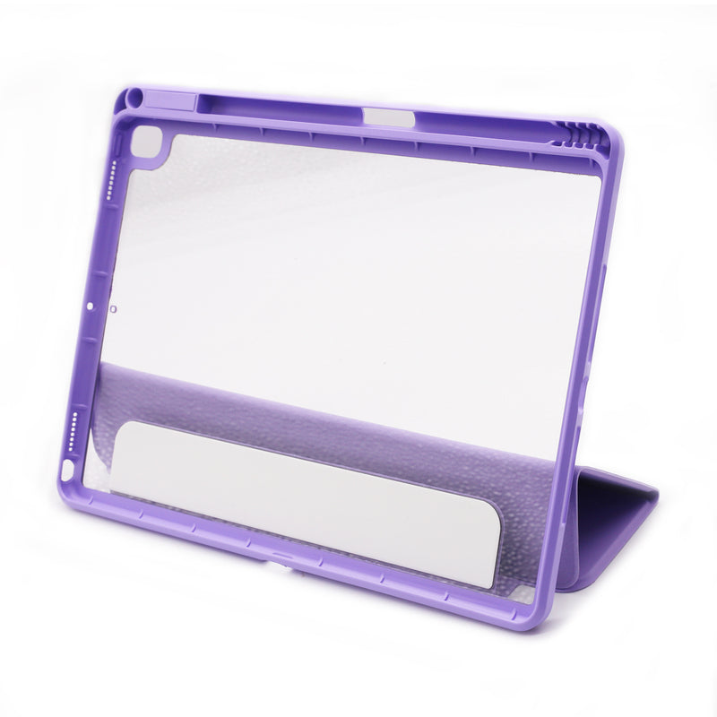 Wisecase iPad 10.2 (2019/20/21)/New Ipad Air/Air3 10.5/iPad Pro 10.5 360 Slim Protection With Removable Cover Purple