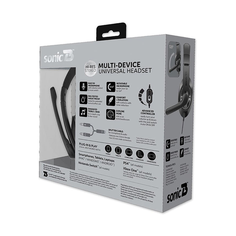 Sonicb Wonderful Universal Headset Black