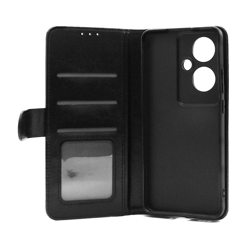 Wisecase OPPO Reno11 F 5G Wallet PU Case Black