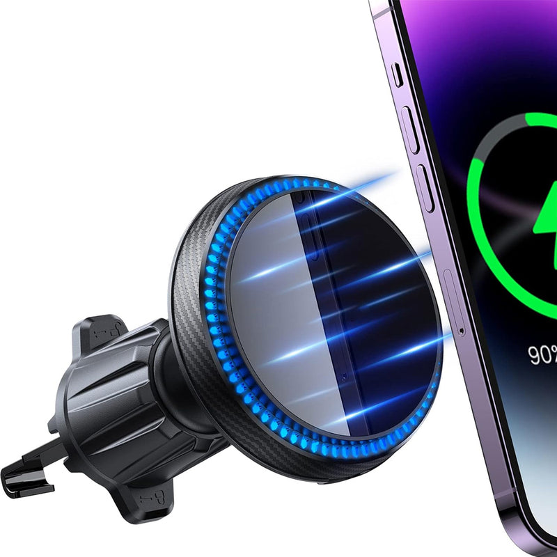 Wisecase WH06-AV6S/AVU1 MagVent Wireless 15W Charging Mount Black