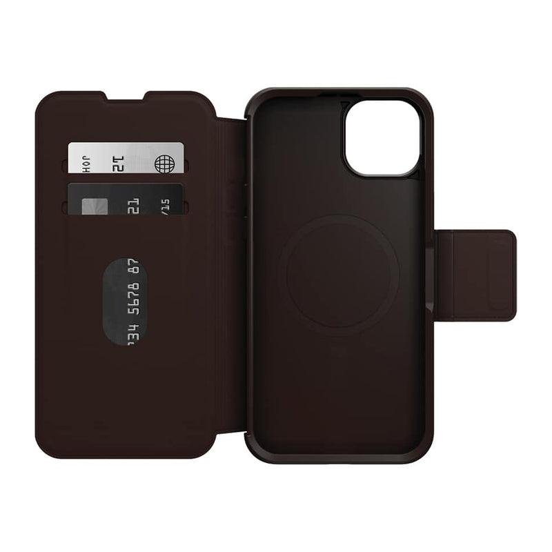 Otterbox Strada Folio MagSafe Case For iPhone 15 Plus - Espresso