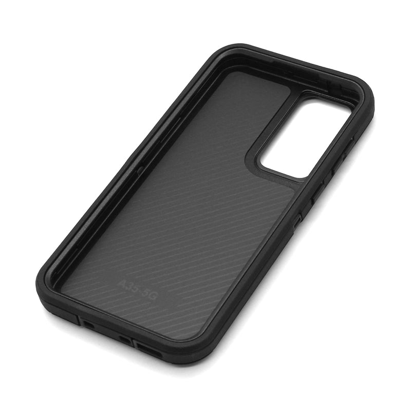 Wisecase Samsung Galaxy A35 Bulwark Pro Black+Black