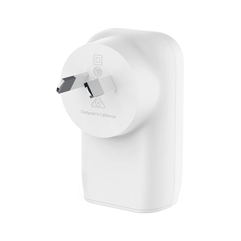 Belkin BoostCharge 67W 3 Port USB-C® Wall Charger with PPS + USB-C-C Cable White