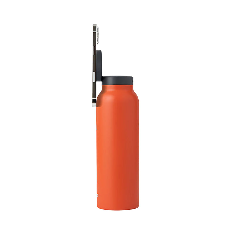 Ringo All-in-One Water Bottle with Magnetic Phone Mount - Orange 950ml (32oz)