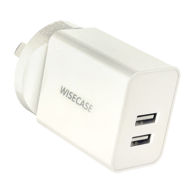 Wisecase GW-1805A310A Dual USB 15.5W Wall Charger White