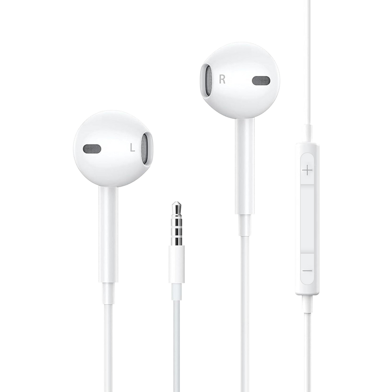 Melaudi Wired Earphones With 3.5mm AUX Connector White