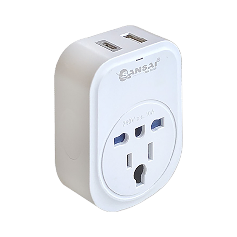 Sansai USB Travel Adaptor