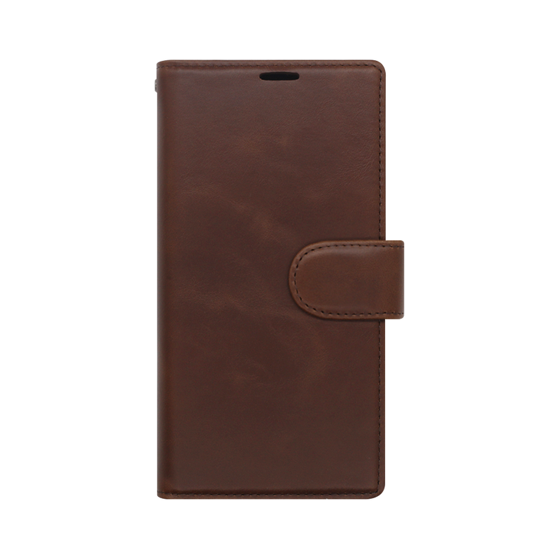 Wisecase Samsung Galaxy S23 Ultra Deluxe Wallet Folio Brown