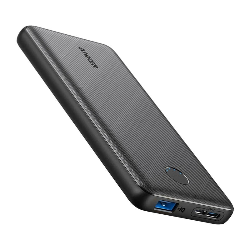 Anker Powercore Slim 10,000mAh High Speed PowerIQ Power Bank - Black